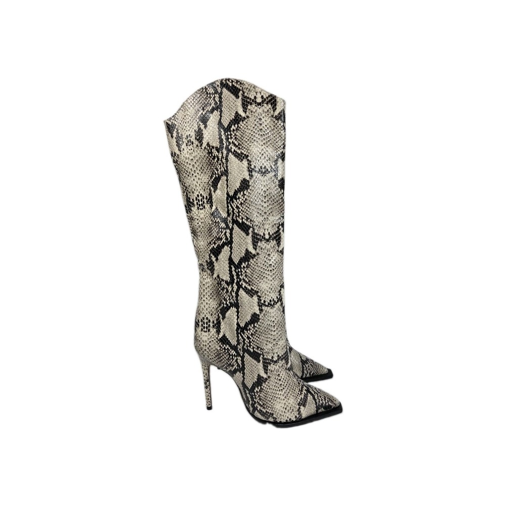 Schutz Maryana boot snakeskin Knee High Women Sz 5 B